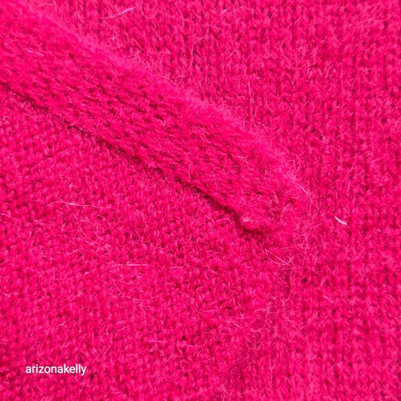 Knit Cashmere Scarf/Wrap Red - Picture 11 of 15